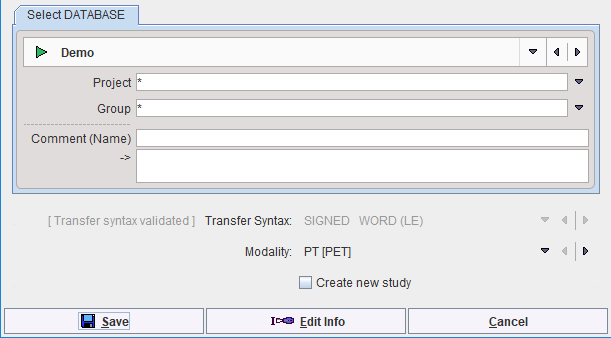 Save Database Dialog