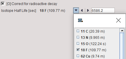 PXMOD Blood Decay Correction