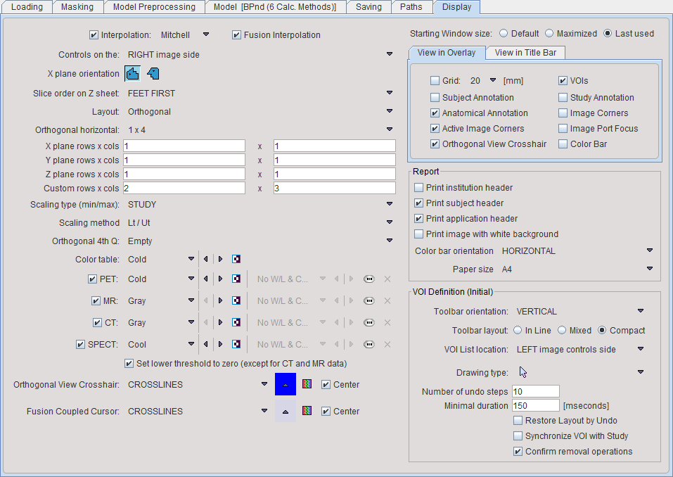 PXMOD Configuration Dialog