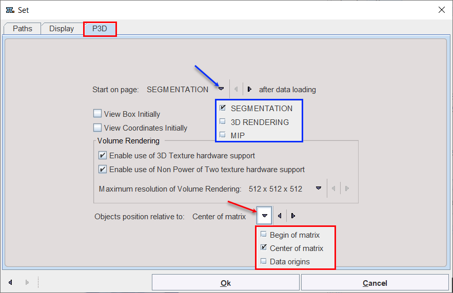 P3D Configuration Settings